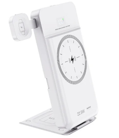 Remax RPP-D3 5-in-1 Portable Folding Wireless Charging 10000mAh Power Bank