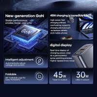 REMAX  U2 AC45W GAN Digital Fast Charger PD+QC