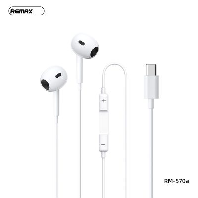 REMAX TYPE C WIRED EARPHONES FOR MUSIC & CALLS 1.2M RM-570a